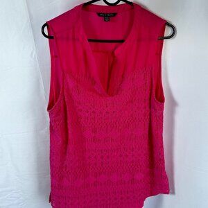 Zac and Rachel Fuschia Pink Sleeveless Top XL